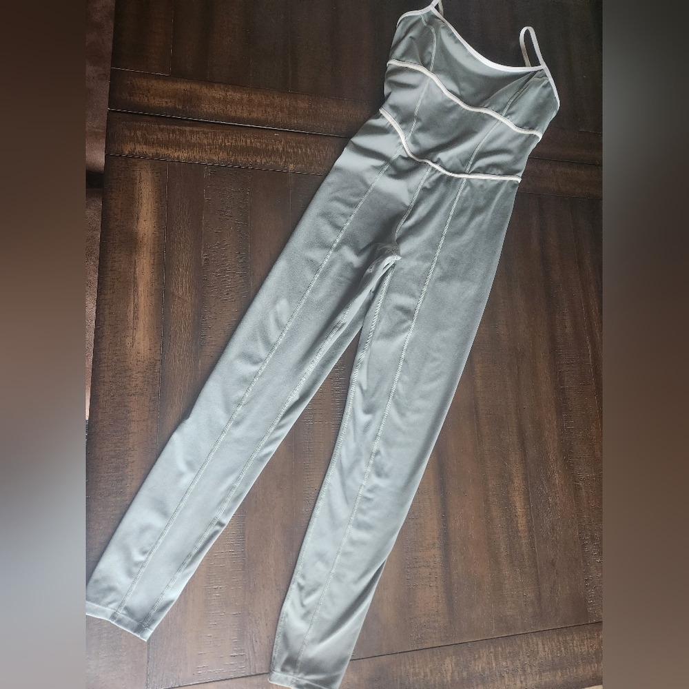 L*Space Olive Green‎ & Cream Ace Jumpsuit Medium - Picture 3 of 11